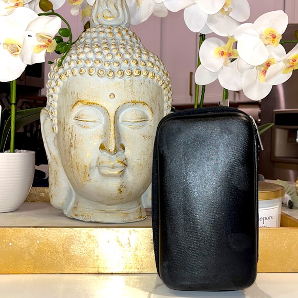 My Touch Black Travel Electronics Cable Hardshell Bag, 7” x 4”. - Picture 4 of 9